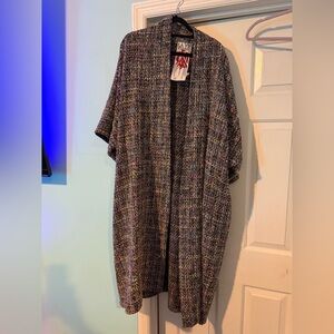 Elegant Multicolor Color Maxi Duster